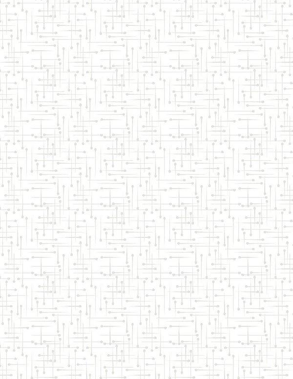 Pins White on White Quilt Fabric by Wilmington Prints - Jammin Threads