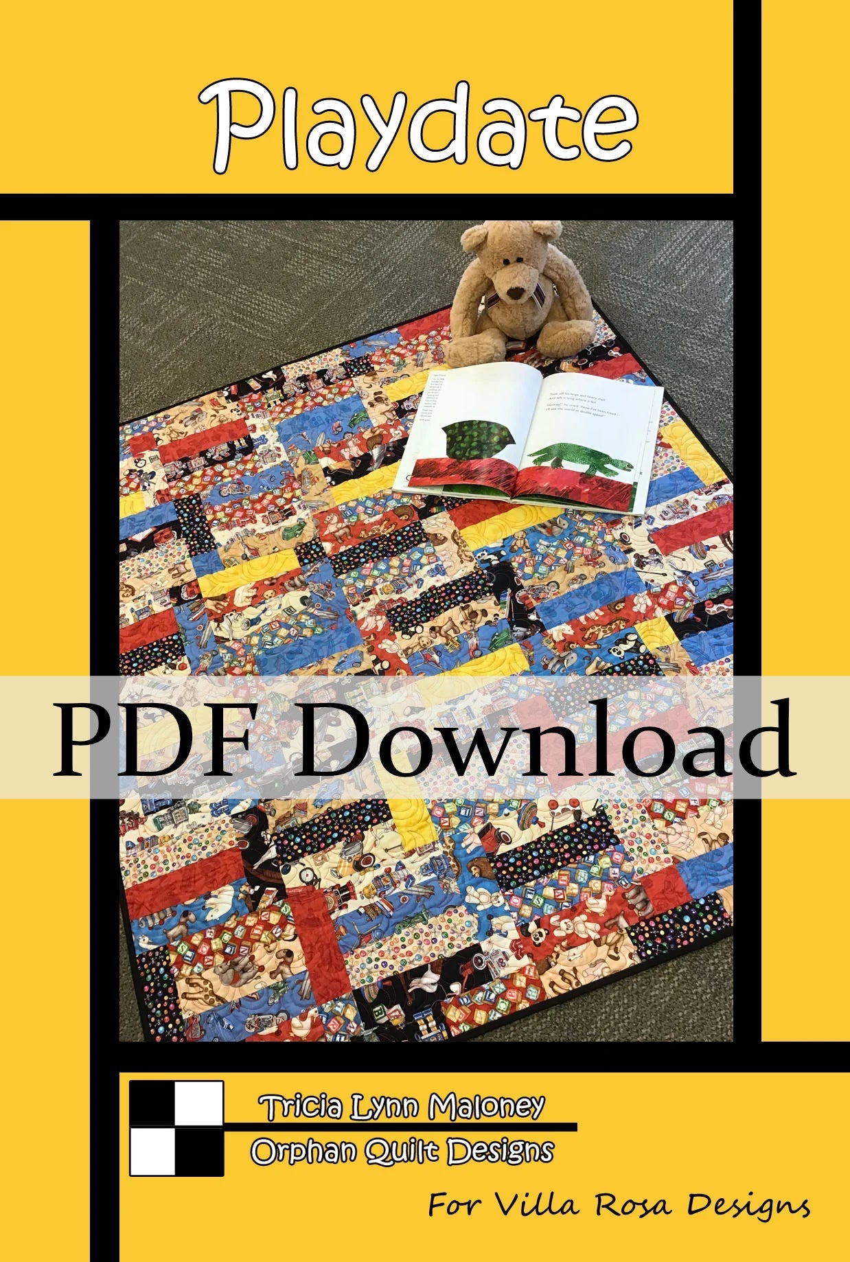 Playdate Quilt Pattern by Orphan Quilt Designs for Villa Rosa Designs ...