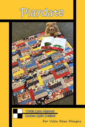 Playdate Quilt Pattern by Orphan Quilt Designs for Villa Rosa Designs (PDF Version) - Jammin Threads