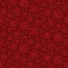 Poinsettias at Christmas Quilt Fabric Snowflakes Red C17635-RED - Jammin Threads