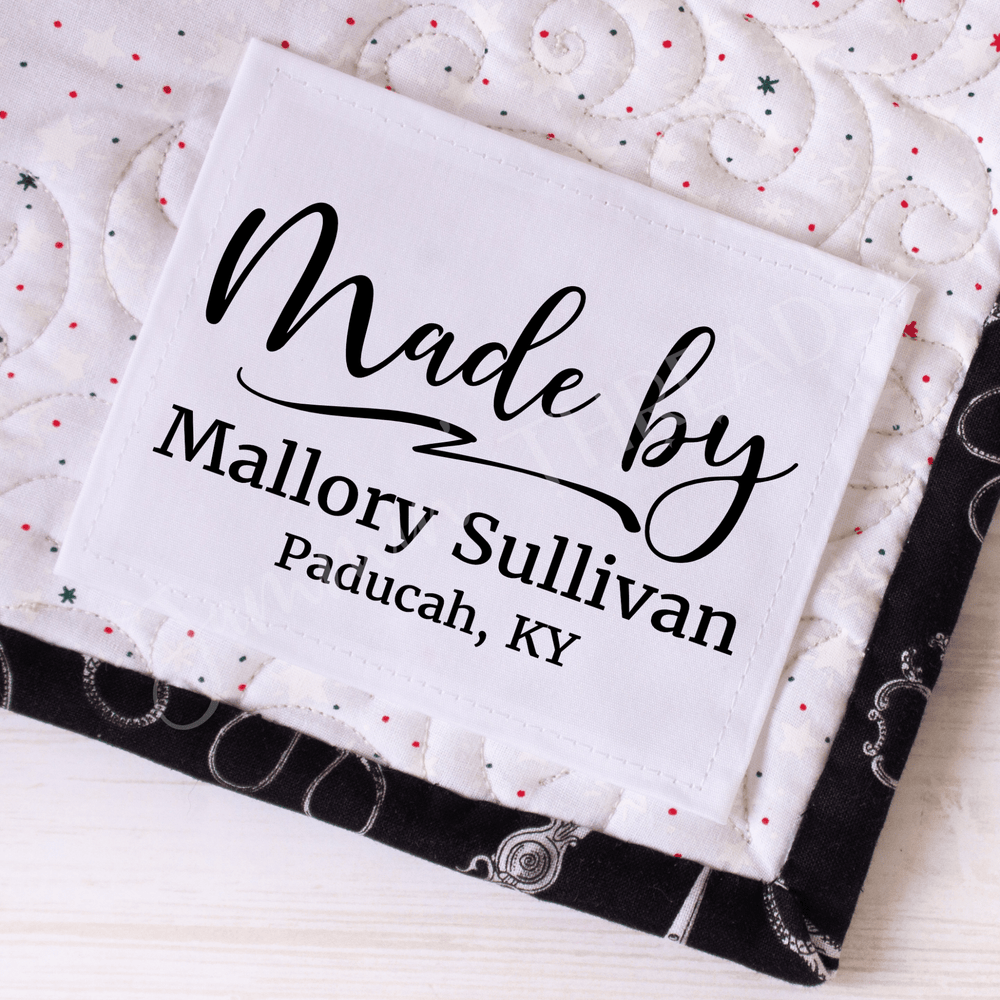 professional quilt label