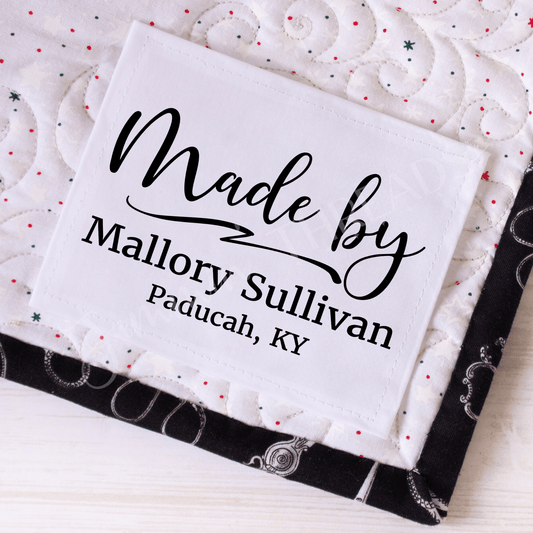 Professional Quilt labels with name and location - Jammin Threads