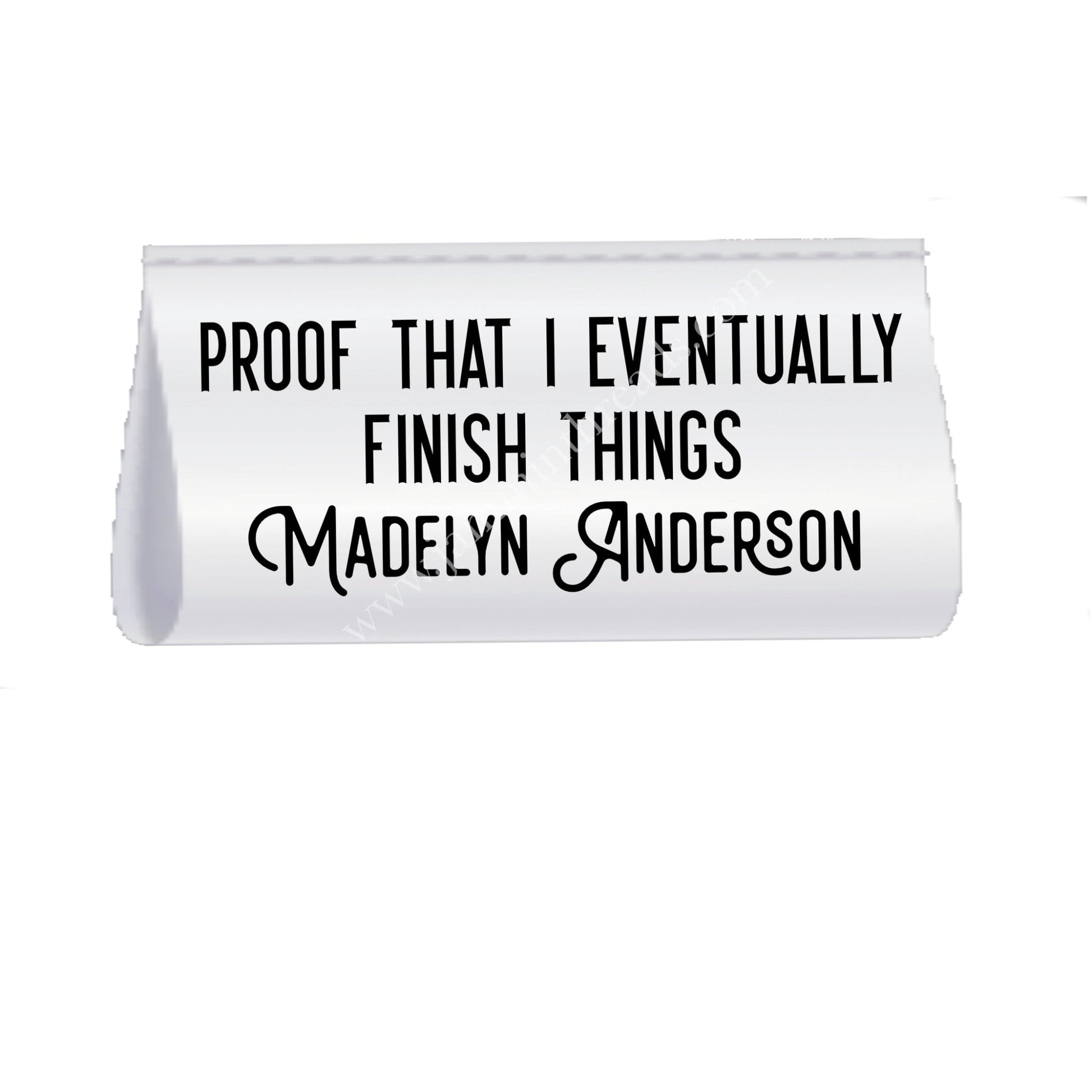 Proof That I Eventually Finish Things – Personalized Satin Quilt Tags – Set of 25 - Jammin Threads