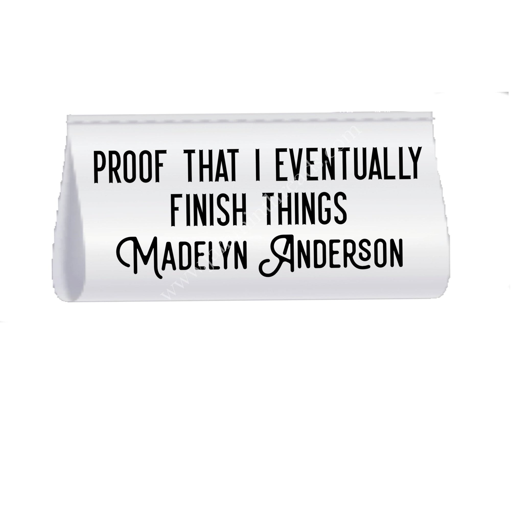 Proof That I Eventually Finish Things – Personalized Satin Quilt Tags – Set of 25 - Jammin Threads