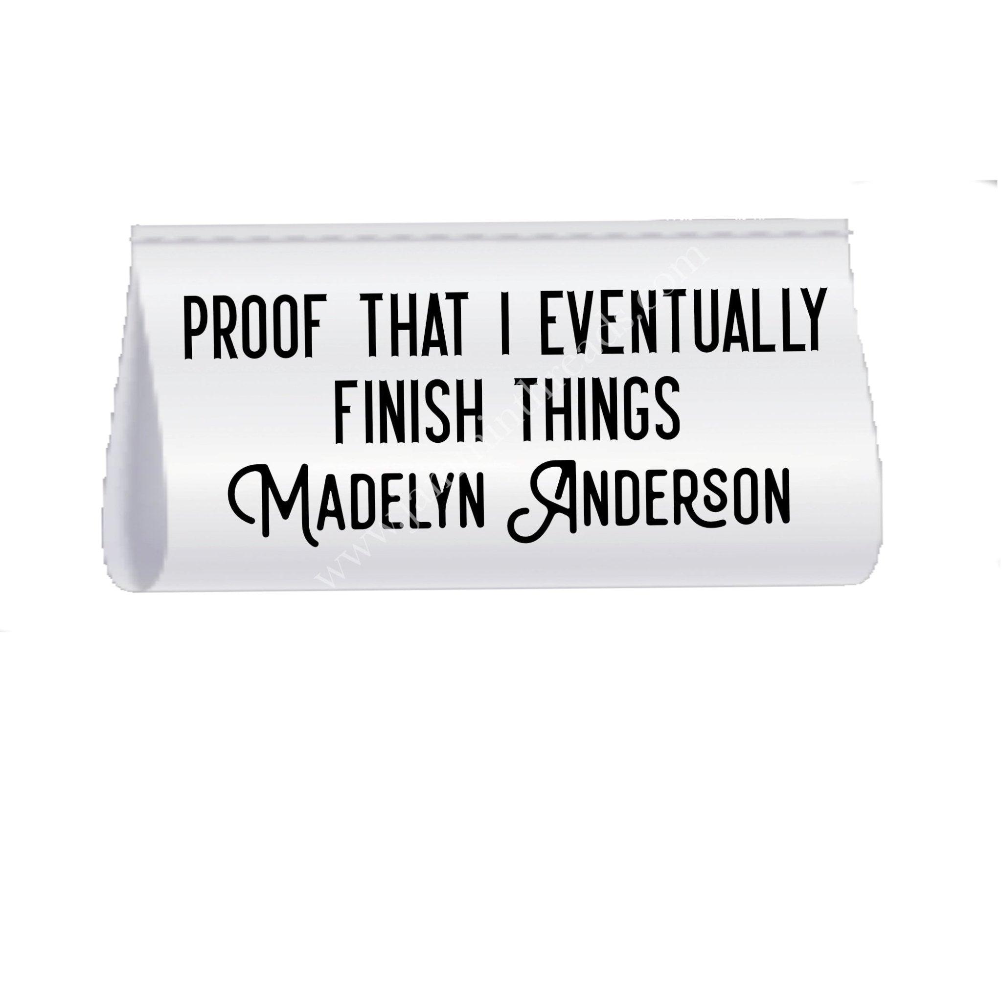 Proof That I Eventually Finish Things – Personalized Satin Quilt Tags – Set of 25 - Jammin Threads
