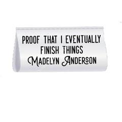 Proof That I Eventually Finish Things – Personalized Satin Quilt Tags – Set of 25 - Jammin Threads