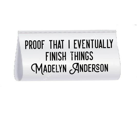 Proof That I Eventually Finish Things – Personalized Satin Quilt Tags – Set of 25 - Jammin Threads