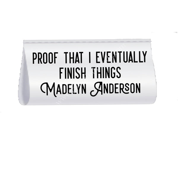Proof That I Eventually Finish Things – Personalized Satin Quilt Tags – Set of 25 - Jammin Threads