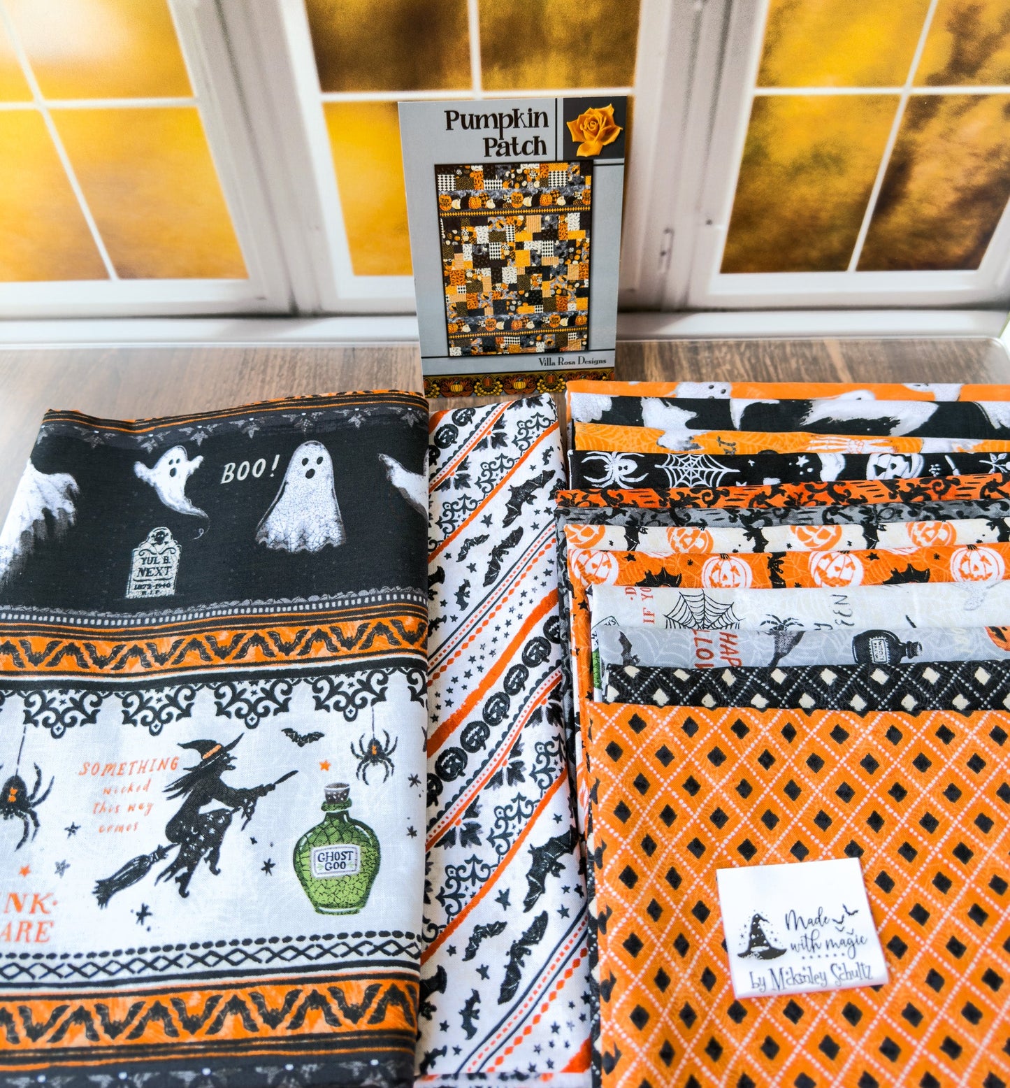 Pumpkin Patch Halloween Quilt Kit – Midnight Hauntings by Michael Davis | 54" x 72" - Jammin Threads