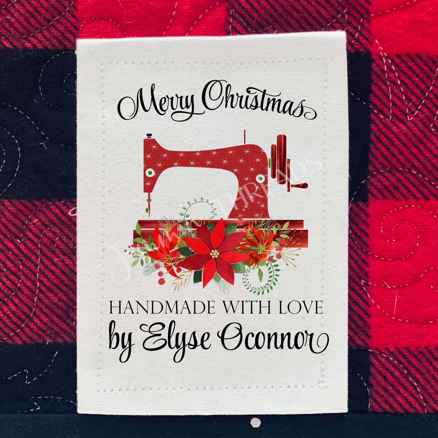 Modern Christmas Quilt Labels