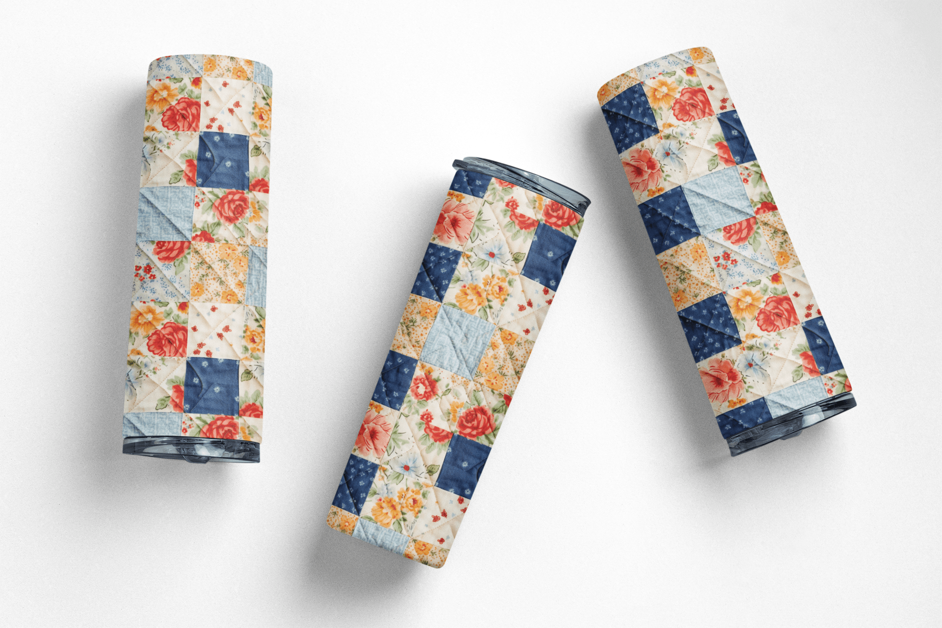 Quilt Pattern Skinny Tumbler - 20 oz. Skinny Tumbler for Quilters - Jammin Threads