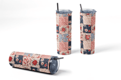 Quilt Pattern Skinny Tumbler - 20 oz. Skinny Tumbler for Quilters - Jammin Threads