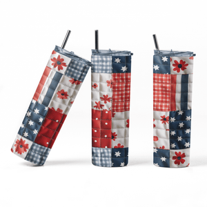 Quilt Pattern Skinny Tumbler - 20 oz. Skinny Tumbler for Quilters - Jammin Threads
