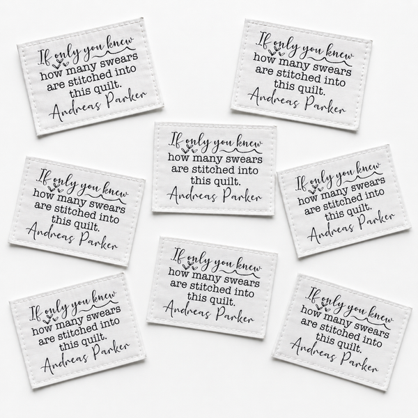 8 personalized quilt labels