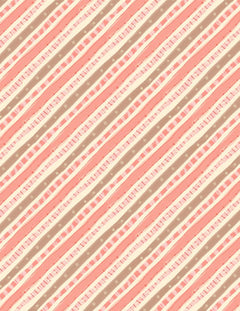 Rainbow Dreams Quilt Fabric Diagonal Stripes Pink by Jenny Faw 3073 43023 325 - Jammin Threads