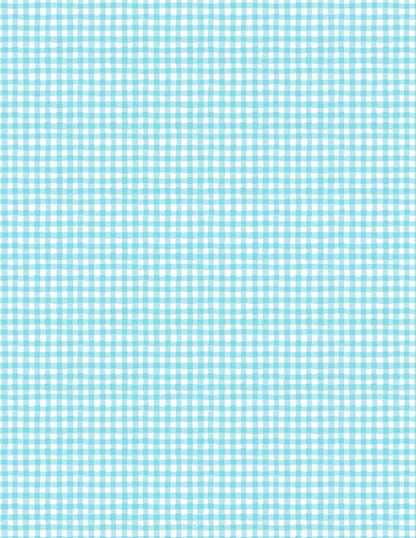 Rainbow Dreams Quilt Fabric Gingham Blue by Jenny Faw 3073 43024 441 - Jammin Threads