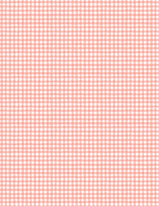 Rainbow Dreams Quilt Fabric Gingham Pink by Jenny Faw 3073 43024 331 - Jammin Threads