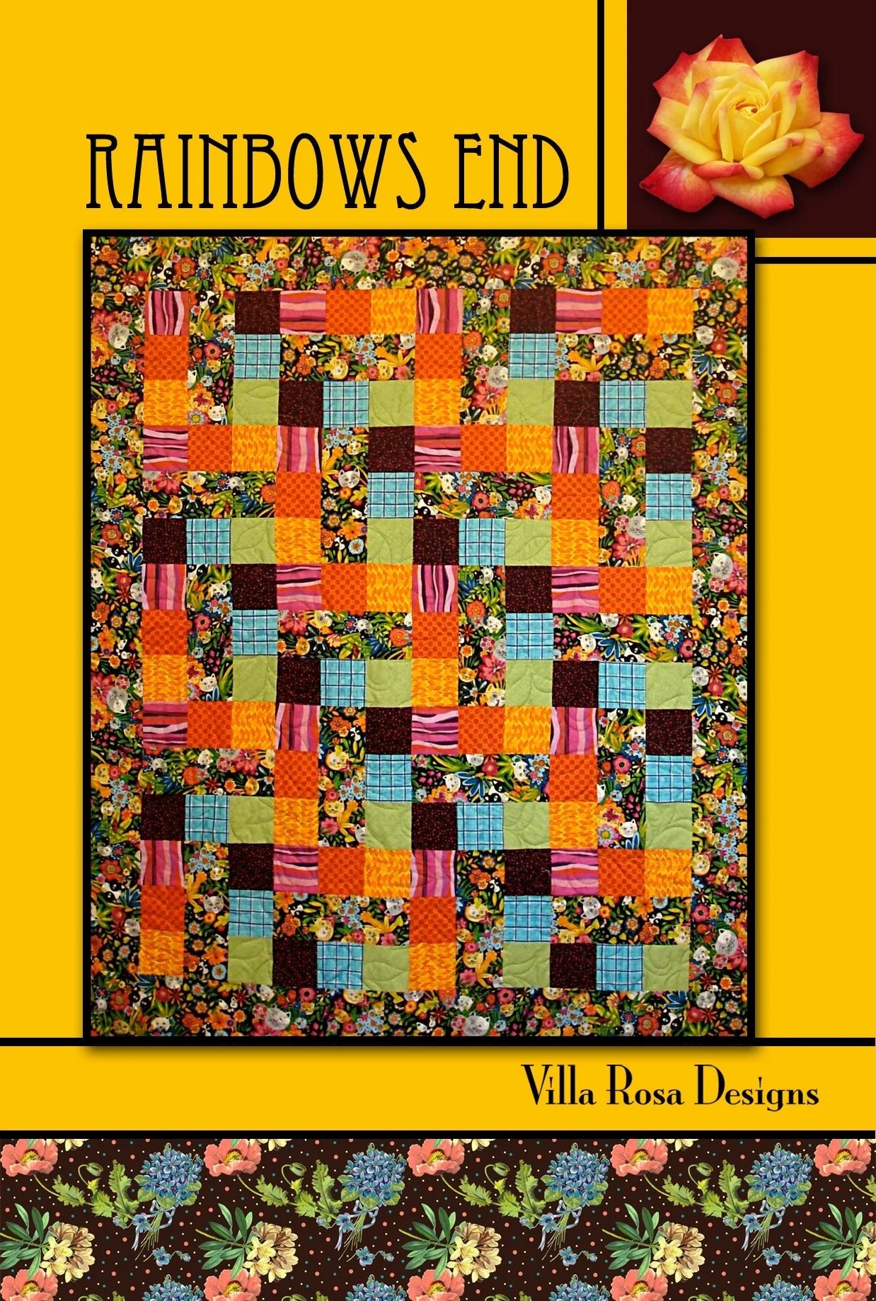 Rainbows End Quilt Pattern by Villa Rosa Designs (PDF Version) - Jammin Threads