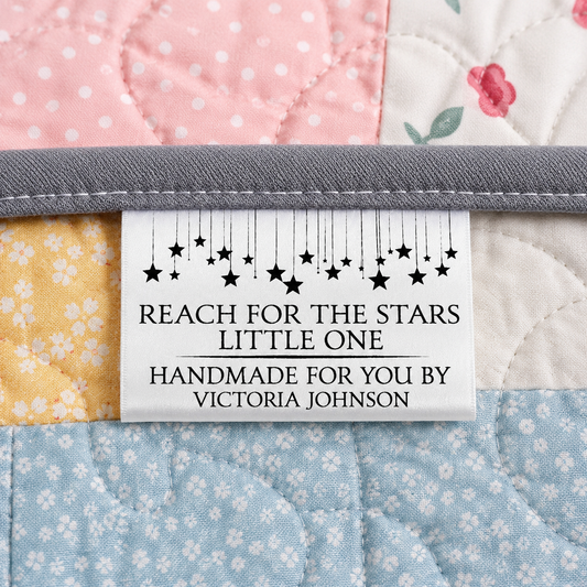 satin sewing tags