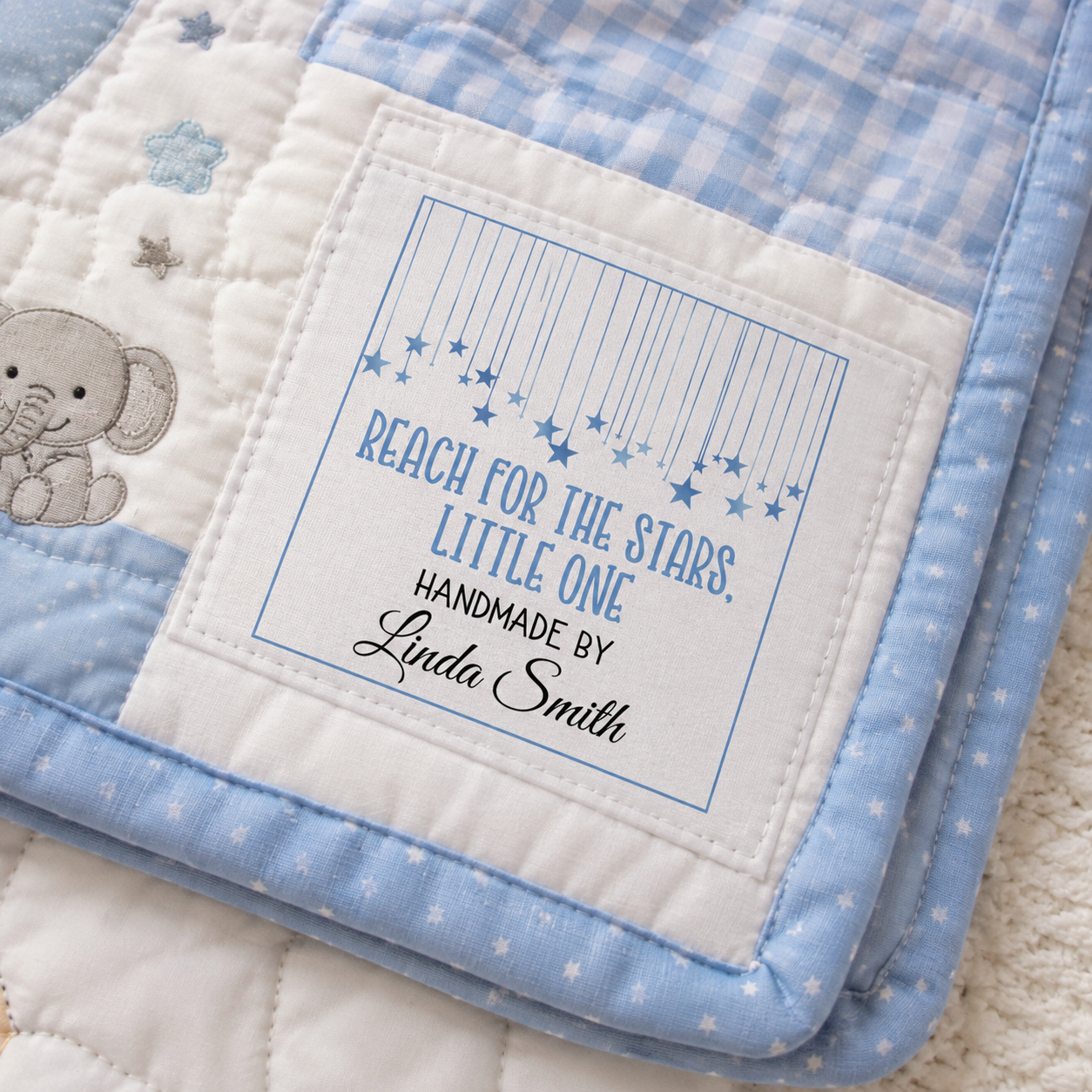 baby quilt labels