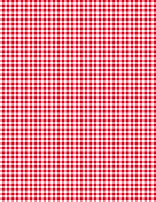 Red and White Gingham Quilt Fabric by Wilmington Prints - Jammin Threads