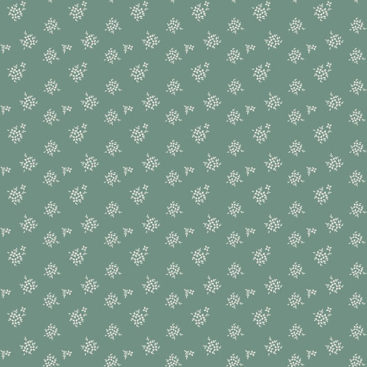 Renew Quilt Fabric Ditsy Aqua by Sandy Gervais C17287 - AQUA - Jammin Threads