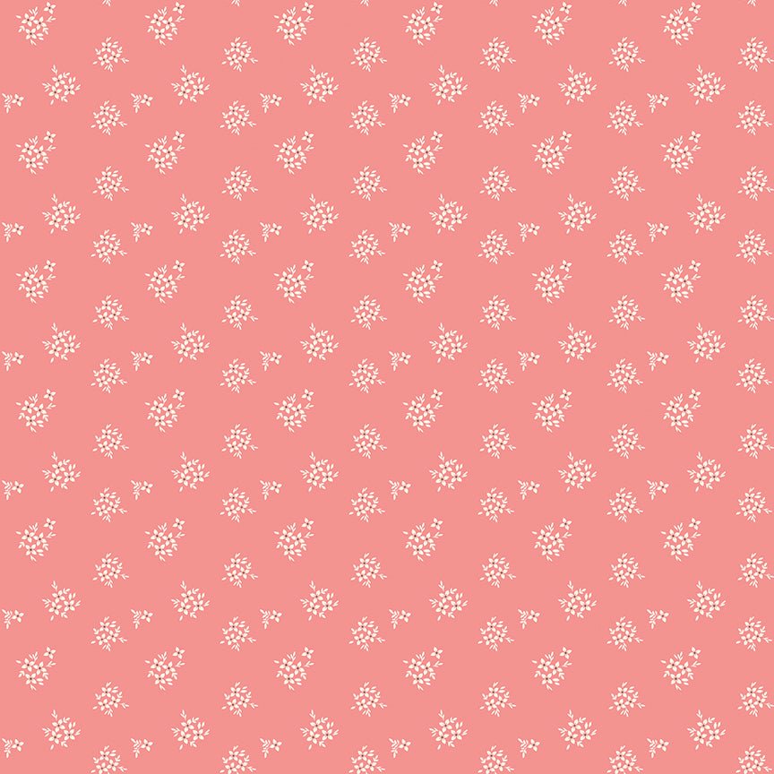 Renew Quilt Fabric Ditsy Coral by Sandy Gervais C17287 - CORAL - Jammin Threads