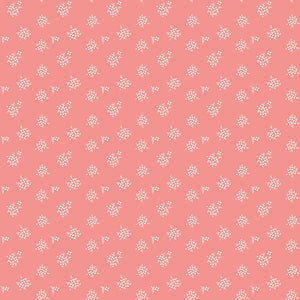 Renew Quilt Fabric Ditsy Coral by Sandy Gervais C17287 - CORAL - Jammin Threads
