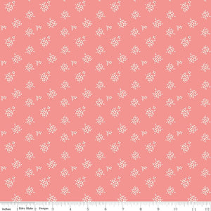 Renew Quilt Fabric Ditsy Coral by Sandy Gervais C17287 - CORAL - Jammin Threads