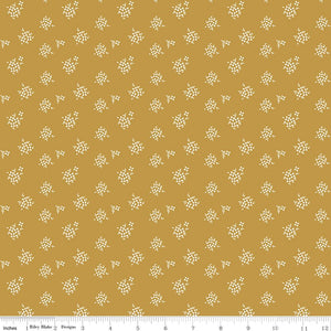Renew Quilt Fabric Ditsy Gold by Sandy Gervais C17287 - GOLD - Jammin Threads