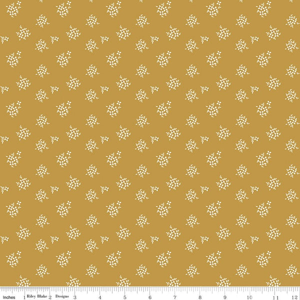 Renew Quilt Fabric Ditsy Gold by Sandy Gervais C17287 - GOLD - Jammin Threads