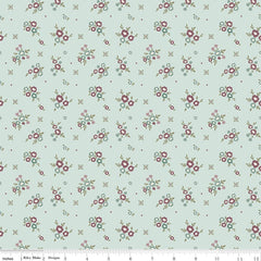 Renew Quilt Fabric Floral Bleached Denim by Sandy Gervais C17281 - BLEACHEDDENIM - Jammin Threads