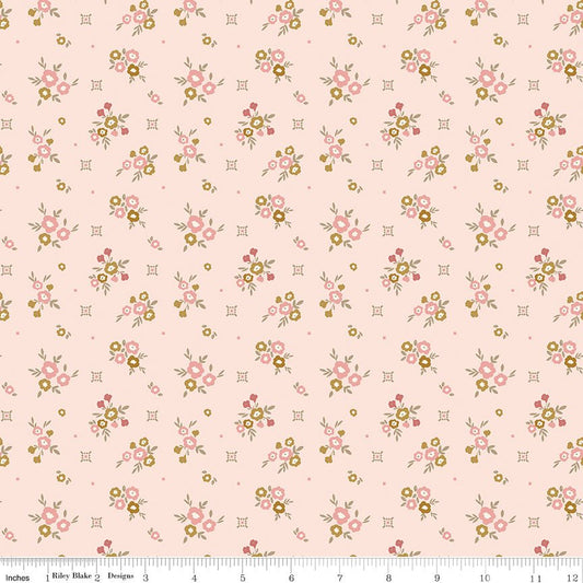 Renew Quilt Fabric Floral Pink by Sandy Gervais C17281 - PINK - Jammin Threads