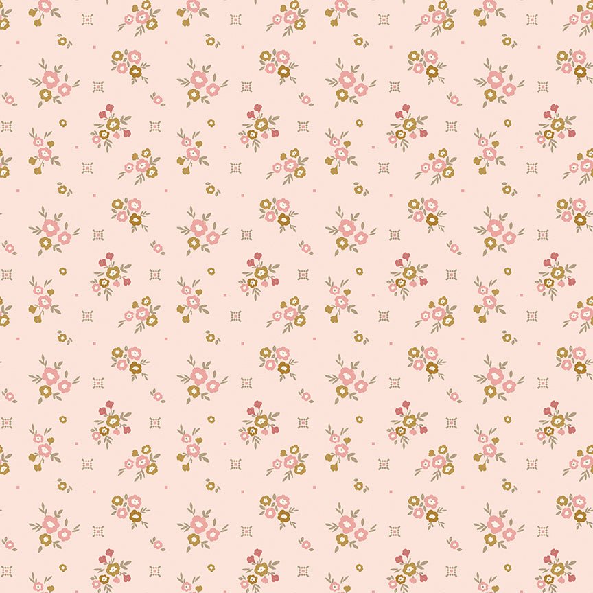 Renew Quilt Fabric Floral Pink by Sandy Gervais C17281 - PINK - Jammin Threads
