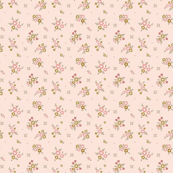 Renew Quilt Fabric Floral Pink by Sandy Gervais C17281 - PINK - Jammin Threads
