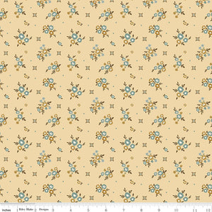 Renew Quilt Fabric Floral Yellow by Sandy Gervais C17281 - YELLOW - Jammin Threads