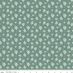 Renew Quilt Fabric Leaves Aqua by Sandy Gervais C17282 - AQUA - Jammin Threads