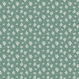 Renew Quilt Fabric Leaves Aqua by Sandy Gervais C17282 - AQUA - Jammin Threads
