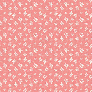 Renew Quilt Fabric Leaves Coral by Sandy Gervais C17282 - CORAL - Jammin Threads