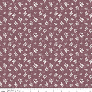 Renew Quilt Fabric Leaves Purple by Sandy Gervais C17282 - PURPLE - Jammin Threads