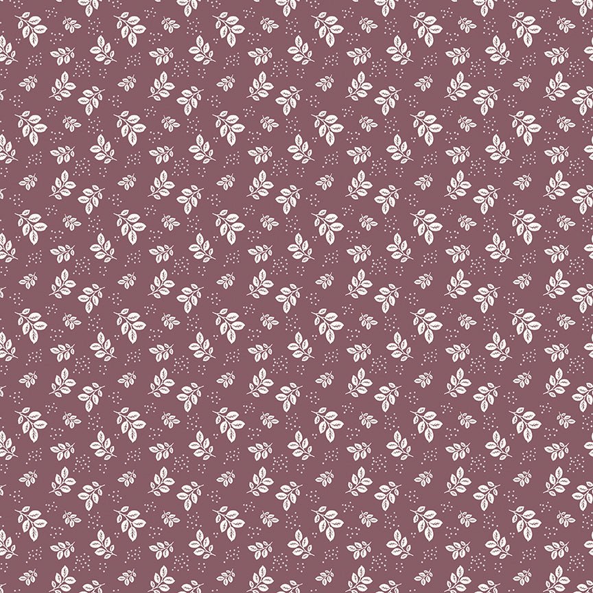 Renew Quilt Fabric Leaves Purple by Sandy Gervais C17282 - PURPLE - Jammin Threads