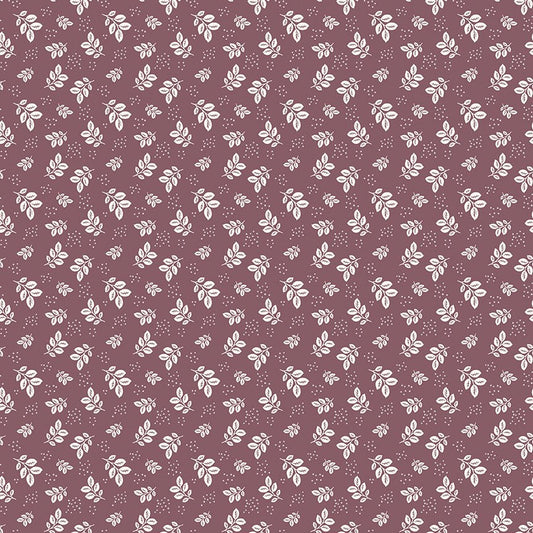 Renew Quilt Fabric Leaves Purple by Sandy Gervais C17282 - PURPLE - Jammin Threads