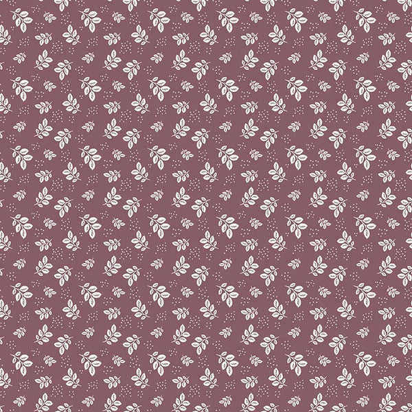 Renew Quilt Fabric Leaves Purple by Sandy Gervais C17282 - PURPLE - Jammin Threads