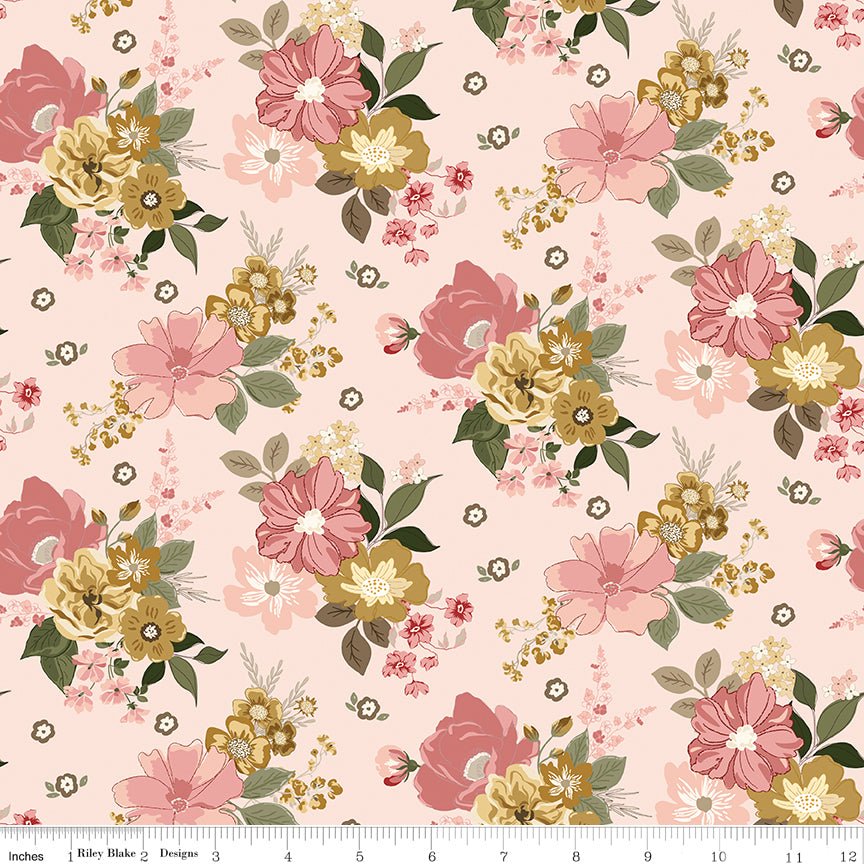 Renew Quilt Fabric Main Pink by Sandy Gervais C17280 - PINK - Jammin Threads