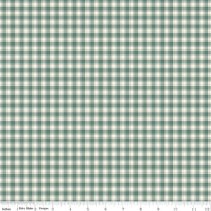 Renew Quilt Fabric Plaid Aqua by Sandy Gervais C17284 - AQUA - Jammin Threads