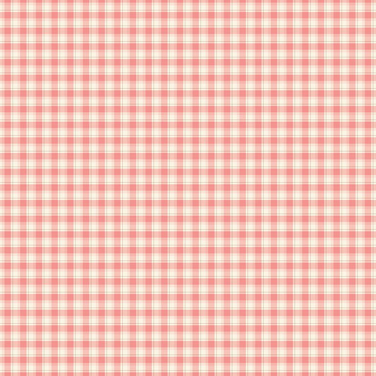 Renew Quilt Fabric Plaid Coral by Sandy Gervais C17284 - CORAL - Jammin Threads