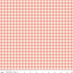 Renew Quilt Fabric Plaid Coral by Sandy Gervais C17284 - CORAL - Jammin Threads