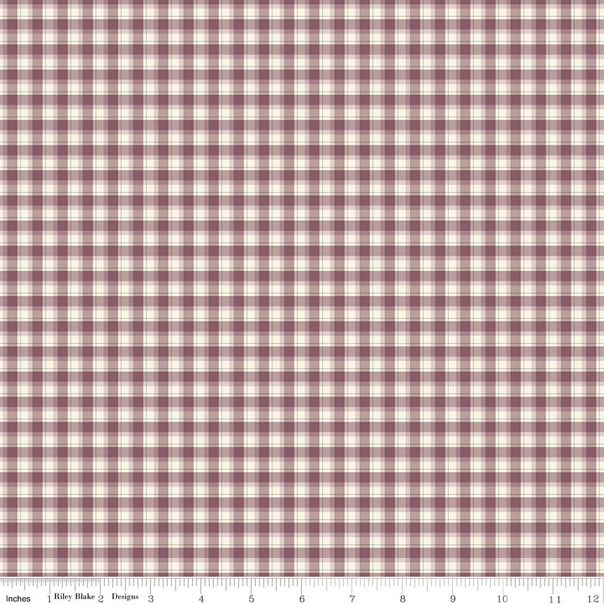 Renew Quilt Fabric Plaid Purple by Sandy Gervais C17284 - PURPLE - Jammin Threads