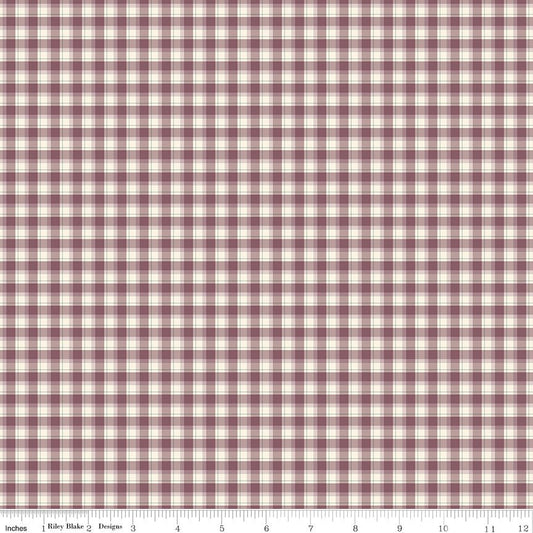 Renew Quilt Fabric Plaid Purple by Sandy Gervais C17284 - PURPLE - Jammin Threads