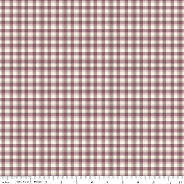 Renew Quilt Fabric Plaid Purple by Sandy Gervais C17284 - PURPLE - Jammin Threads